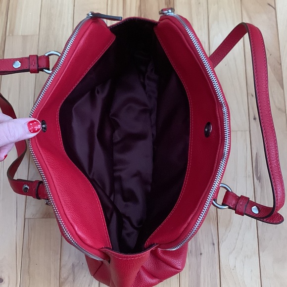 Coach red satchel handbag - Picture 10 of 16